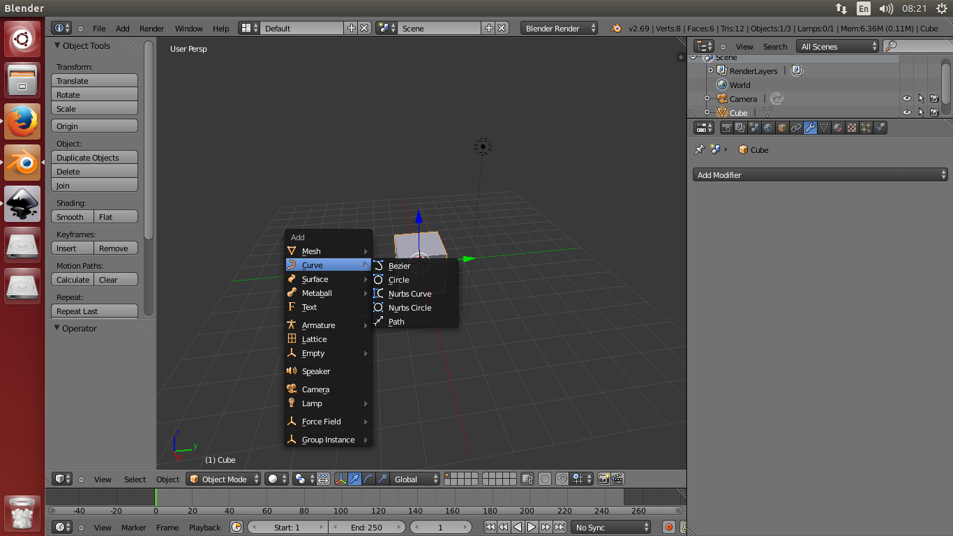 cara membuat animasi sederhana di blender 3d software